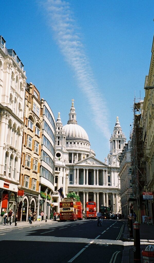 St Paul's Cathedral on a sunny day. 