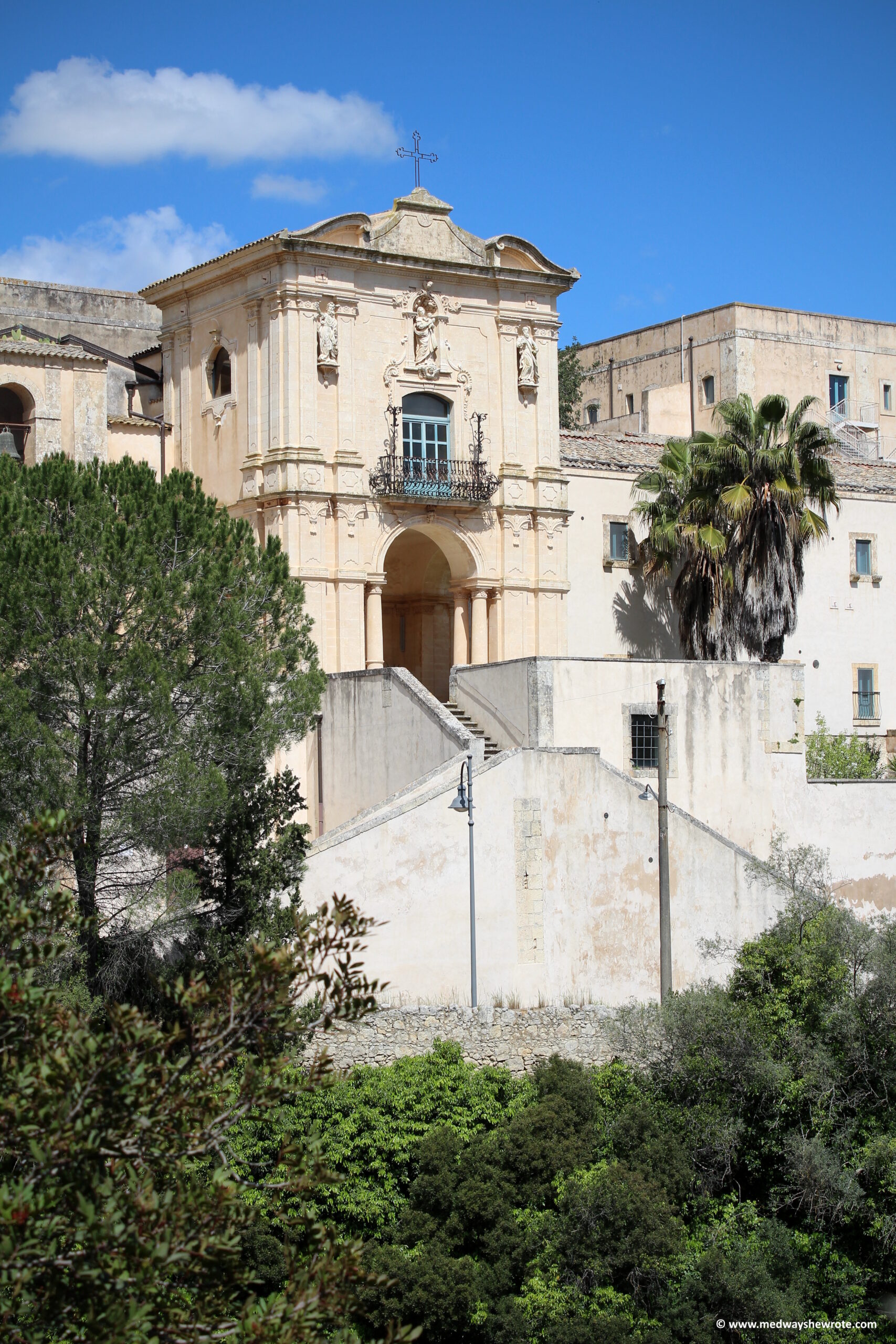The Convent of Santa Maria Scala del Paradiso on a sunny day.