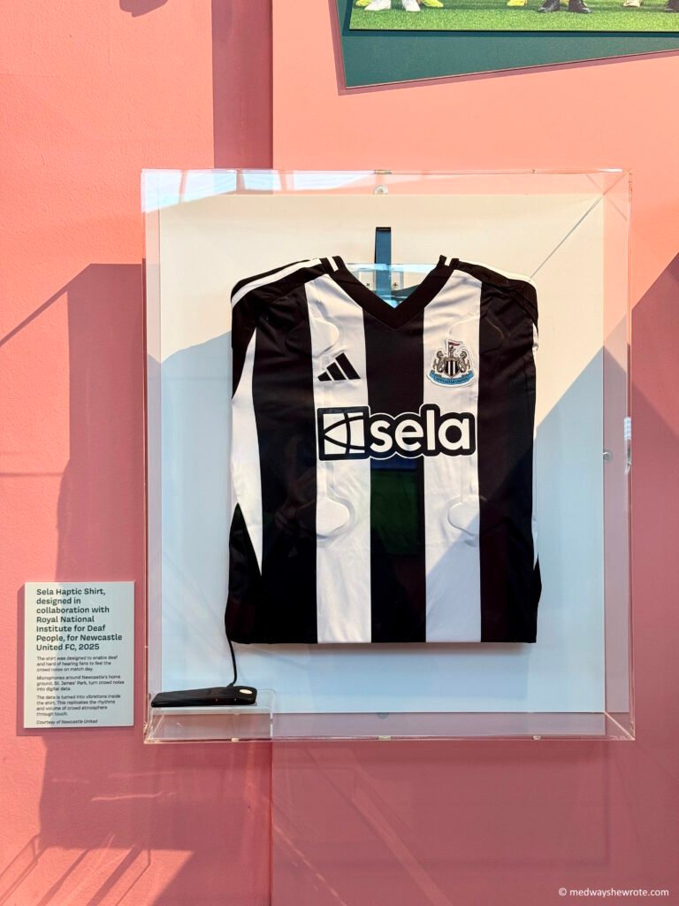 Newcastle United haptic shirt designed for deaf fans.