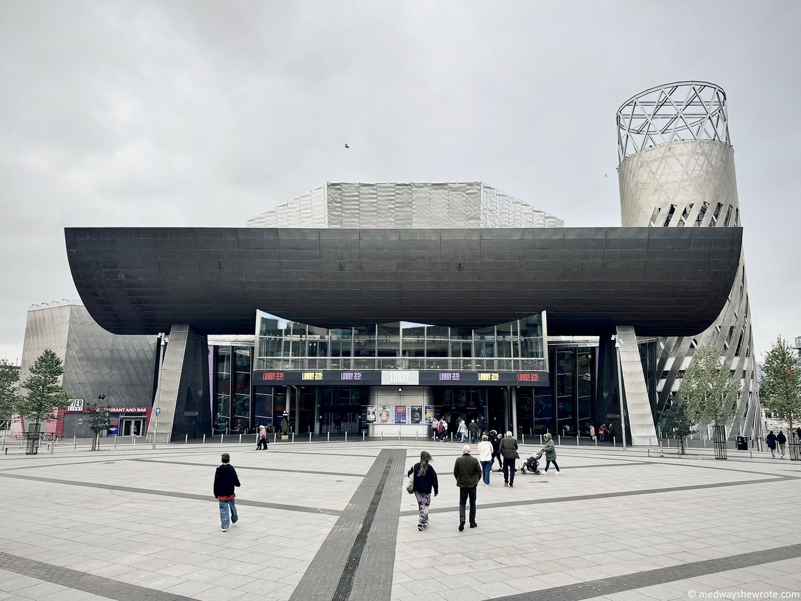 Exterior of The Lowry on Salford Quays.