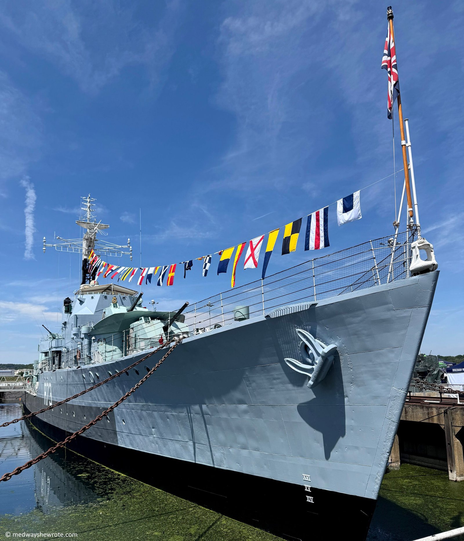 HMS Cavalier at Chatham Dockyard.